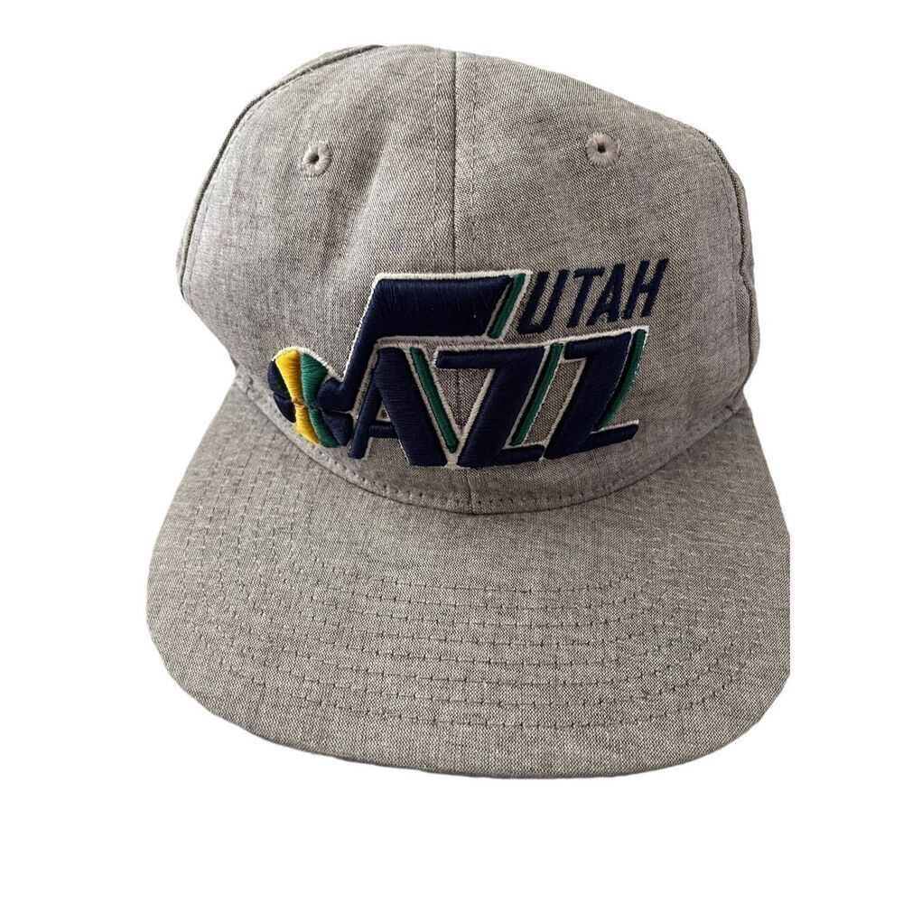 Zephyr Men's Gray Adjustable Snapback Utah Jazz Basketball Trucker Cap OSFA